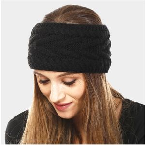 Sale SOLID CABLE Knit EARMUFF HEADBAND EAR WARMER MUFFS